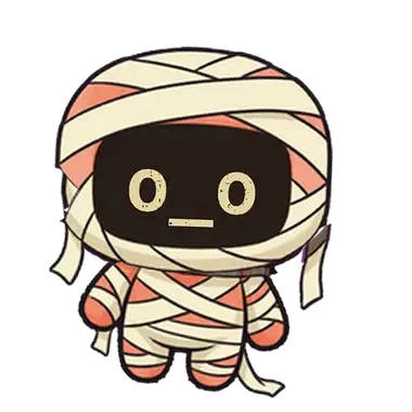 Buddy in the Mummy look